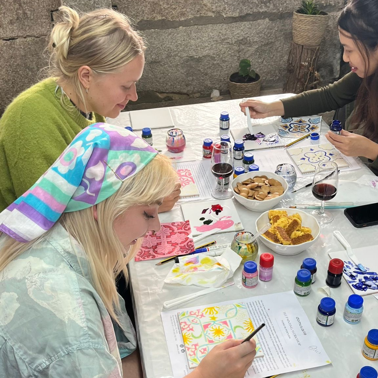 Tile Painting Workshop with Porto Wine (Sé do Porto)