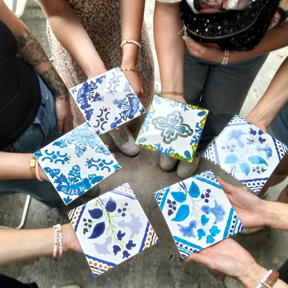 Tile Painting Workshop with Porto Wine (Lapa)