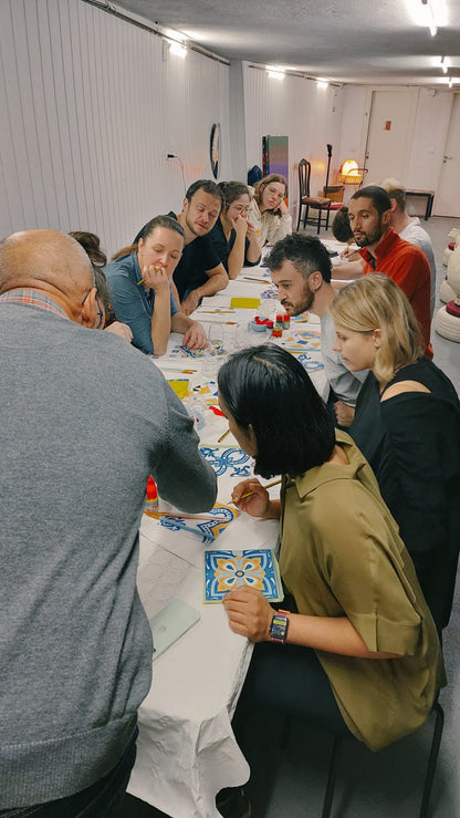 Tile Painting Workshop in Downtown Porto