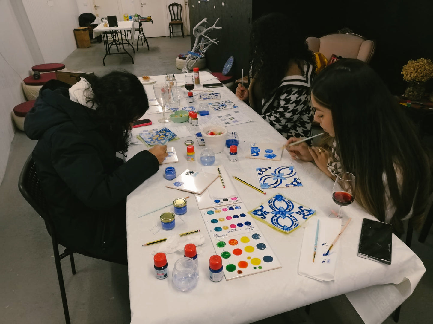 Tile Painting Workshop in Downtown Porto