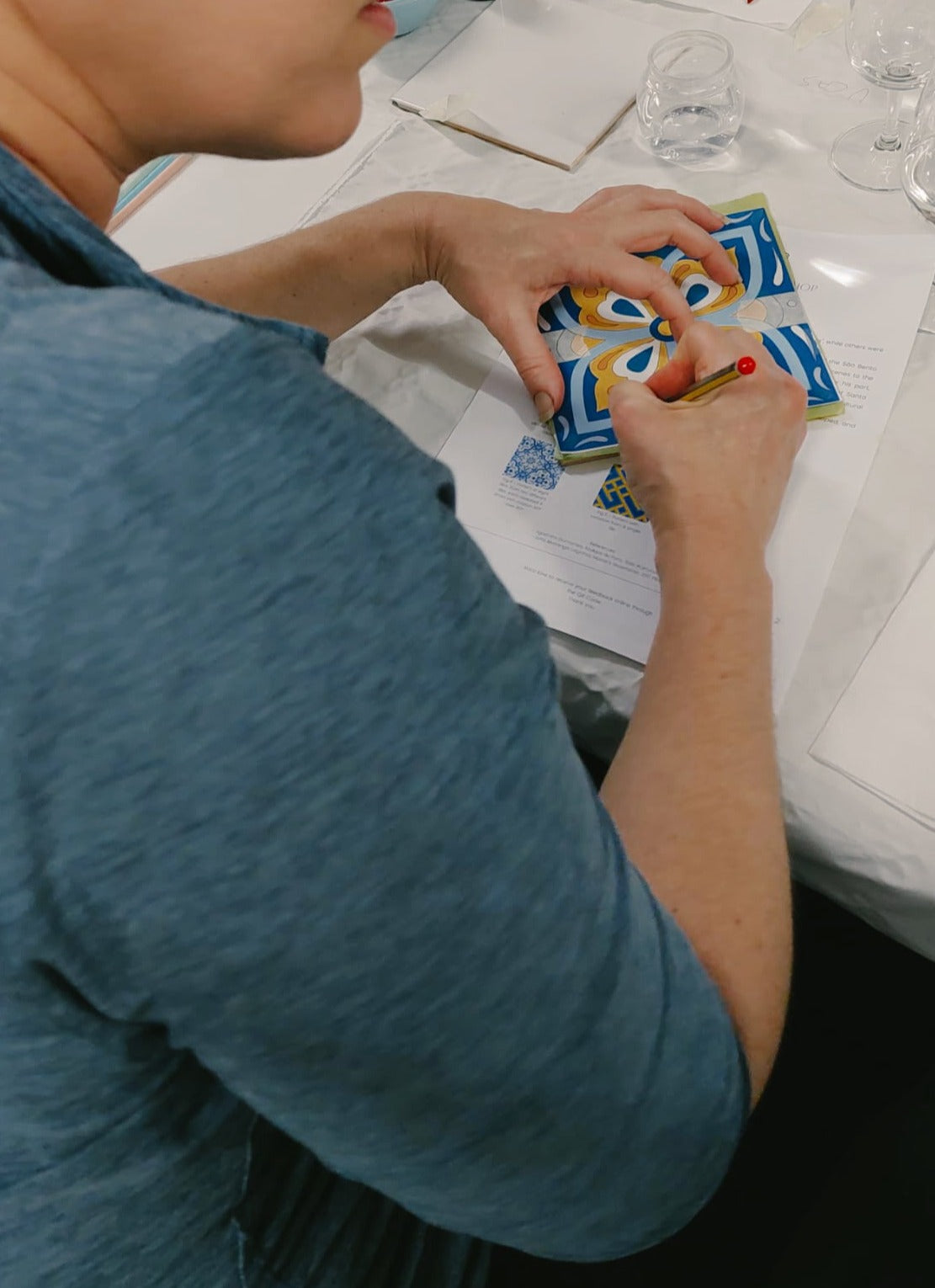 Tile Painting Workshop in Downtown Porto