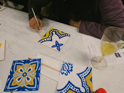 Tile Painting Workshop in Downtown Porto