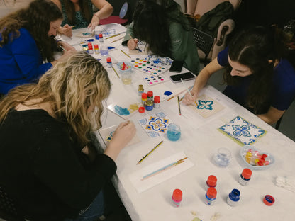 Tile Painting Workshop in Downtown Porto