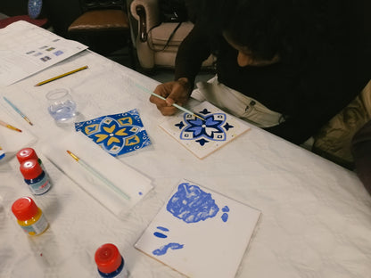 Tile Painting Workshop in Downtown Porto