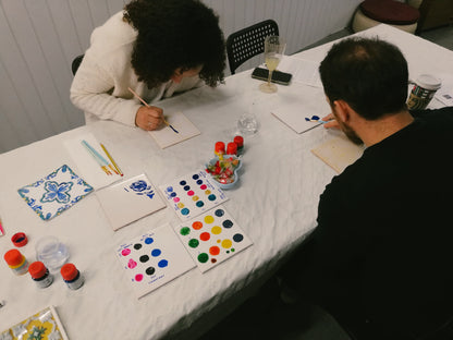 Tile Painting Workshop in Downtown Porto