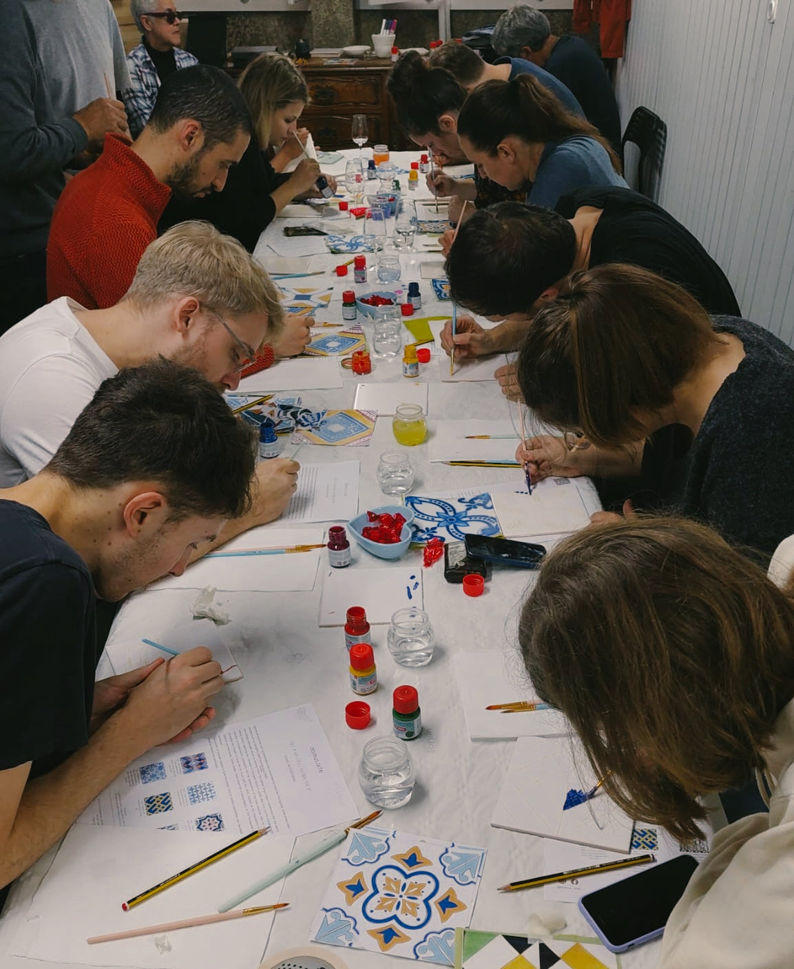 Tile Painting Workshop in Downtown Porto